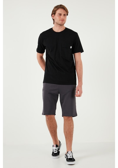 Buratti Belden Bağlamalı Pamuklu Cepli Regular Fit Erkek Short 5908047 Antrasit
