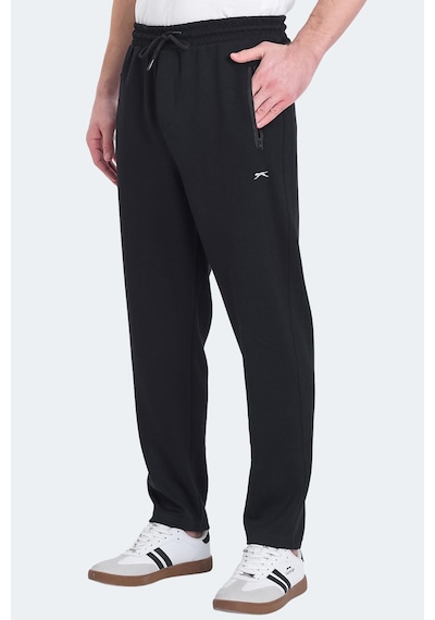 Slazenger Katar Erkek Cepli Siyah Eşofman Altı Siyah