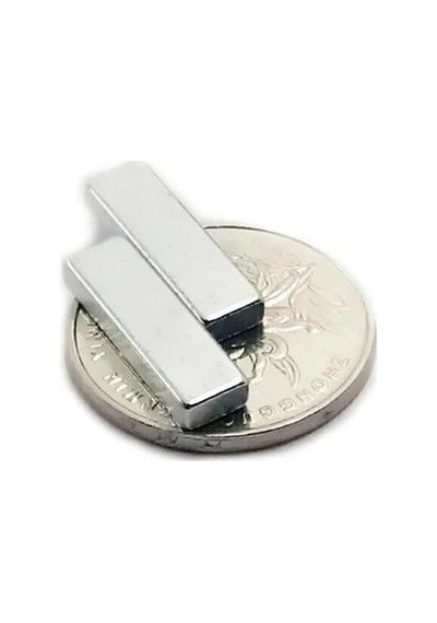 10 Adet - Köşeli Neodyum Mıknatıs, 20x6x3 Mm, Süper Güçlü Magnet, N35 Kalite