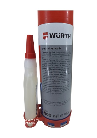 0892100444028 24 Würth Mdf Kit 2 Aktivatör Hızlı Yapıştırıcı 100 -500 Ml