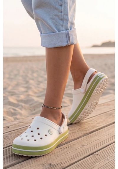 Liarca Easystep - Ekru - Yeşil Hafif Eva Sabo Terlik, Ergonomik Tabanlı Nefes Alabilen Islak Zemin Uyum... Liarca Easystep - Ekru - Yeşil Hafif Eva Sabo Terlik, Ergonomik Tabanlı Nefes Alabilen Islak Zemin Uyum...