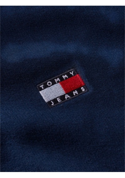 Tommy Hilfiger Tjm Reg Badge Hoodıe Ext Erkek Mavi Sweatshirt - Dm0dm23606