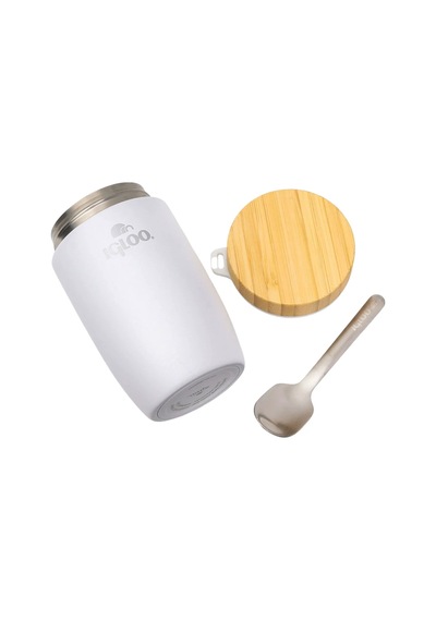 Çelik Yemek Termos - Igloo - Bamboo - 500 Ml - Beyaz - 205789 Çok Renkli