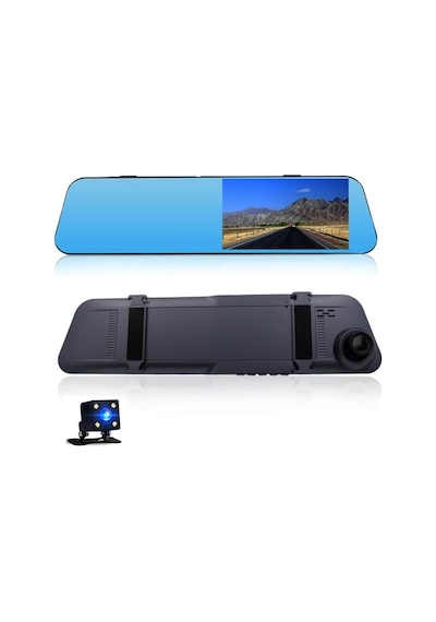 Tr Prs-s16 Araç İçi Kamera, 1080p Full Hd, 4.5'' Ips Ekran, Çift Kamera, Geri Görüş Kamerası, 140 Geniş Açı