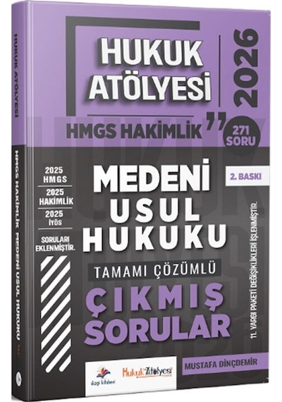 Dizgi Kitap 2026 Hukuk Atölyesi Hmgs Hakimlik Medeni Usul Hukuku Çıkmış Sorular