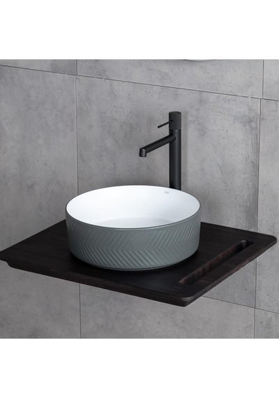 Lena E-W5002GB Tezgahüstü Lavabo Mat Gri