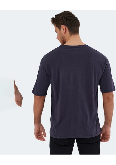 Slazenger  Kaiser In Oversize Erkek Oversıze Antrasit Tişört