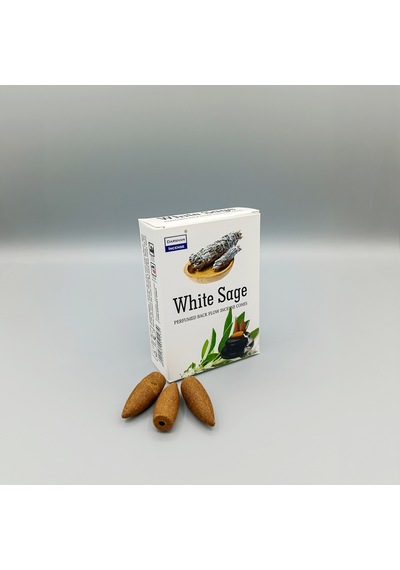 Darshan White Sage Geri Akış Tütsü Beyaz Adaçayı Aromalı Backflow Tütsü