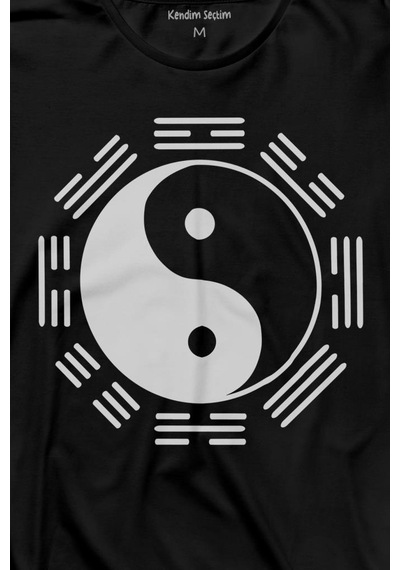 Hyuga Clan Symbol Characters Ying Yang Naruto Uzun Kollu Tişört Baskılı T-shirt 001