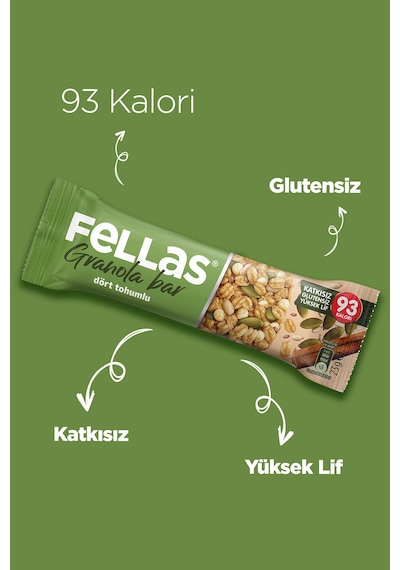 Granola Bar Protein Kaynağı 23 G Karma Kutu 12 Adet