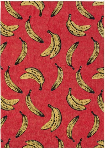 Pop Banana Halı Kaymaz Taban Pet Malzeme Pop Art Tasarım Zemin Uyumlu 240x340