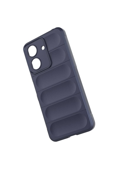 Xiaomi Poco C65 Kılıf Kamera Korumalı Esnek Silikon Parmak Şeritli Pazarplus Siyah
