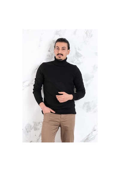 Slimfit Balıkçı Yaka Erkek Triko Kazak