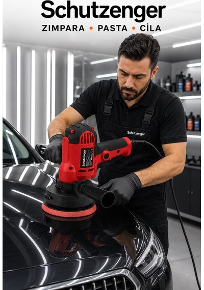 An-600w 125mm Profesyonel Araç Ve Koltuk Temizleme Makinesi Zımpara Ve Parlatma Seti Devir Ayarlı