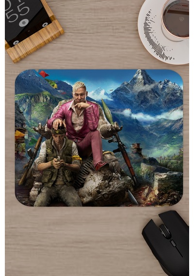 Far Cry Kaymaz Dikişli Kauçuk Oyuncu Mousepad V4 - 22x18 Gaming Mouse Pad Fare Altlığı