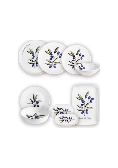 The Mia Olivos 6 Kişilik Yemek Talımı 31 Parça Set 1 Çok Renkli
