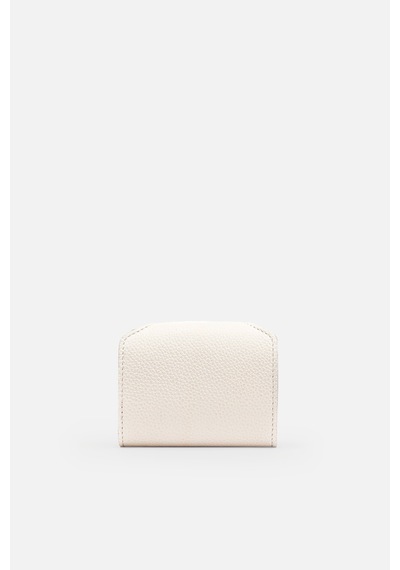 Mafi Unisex Kartell Hakiki Deri Kompakt Akordeon Kartlık Beyaz