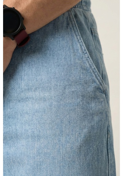 Erkek Rahat Kesim Baggy Jean Pantolon 30073 - Mavi