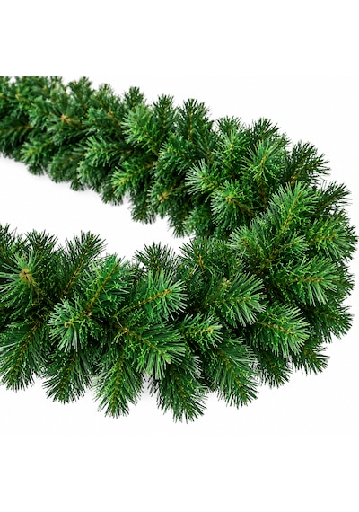 Yılbaşı Çam Garland 230-250 Cm 30-35 Cm Genişlik Dolgun Yeşil Yapay Çam Dalı Merdiven, Şömine Ve Kapı Süsü 250cmx40cm