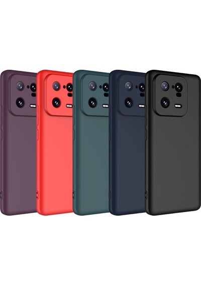 Xiaomi Mi 13 Pro Uyumlu İçi Kadife Kamera Korumalı Renkli Silikon Kılıf