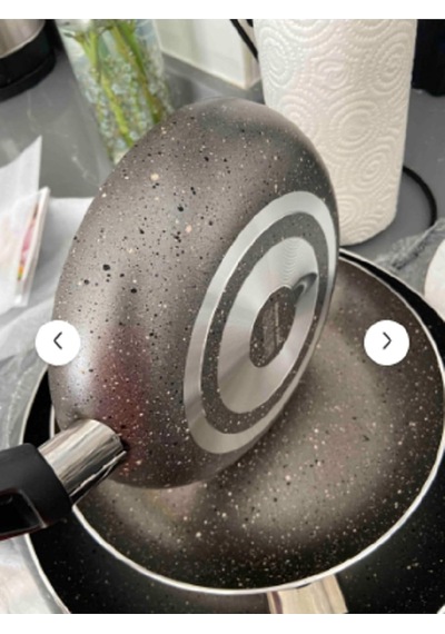 3lü Granit Tava Seti 18-22-26cm Çok Renkli
