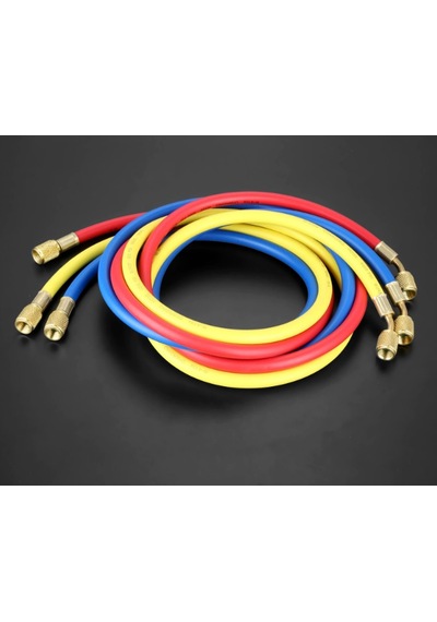 Gaz Şarj Hortumu R134-R22-R404 180Cm Gaz Doldurma Hortumu 3 Adet