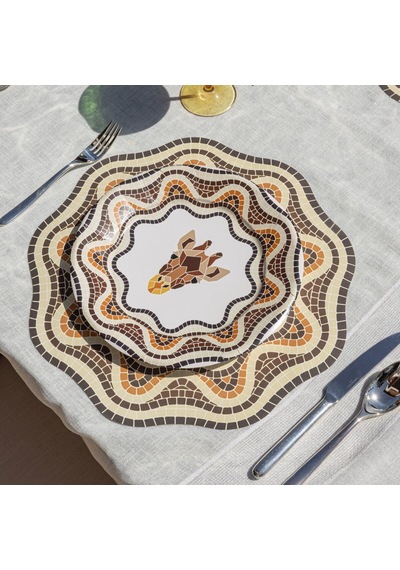 Mosaic Kağıt Amerikan Servis 39x39 Cm 12'li Paket Beyaz