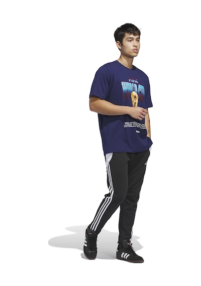 Adidas World Cup 26 Tour Graphic 2 Erkek Lacivert Futbol T-shirt Kh3680 Mavi