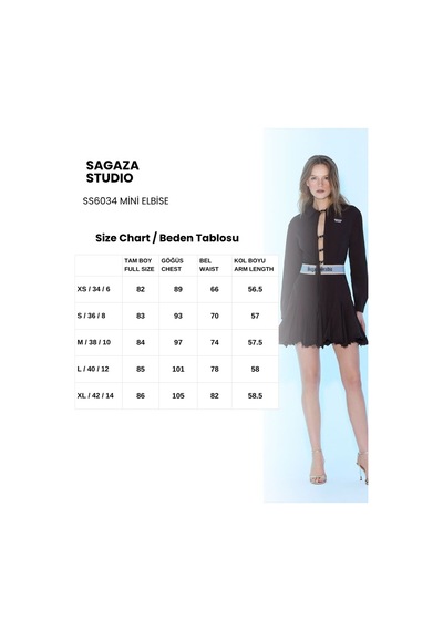 Sagaza Studio Ss6034 Gömlek Yaka Mini Elbie Kahve