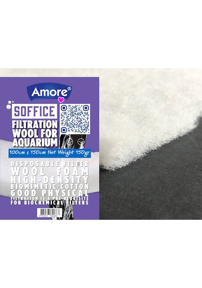 Amore Akvaryum 150gr Silikonsuz Filtre Elyafı 100x150cm Soffice