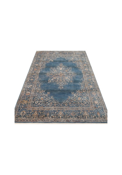 Hoom Rugs Petra 18 Mavi Makine Halısı Mavi