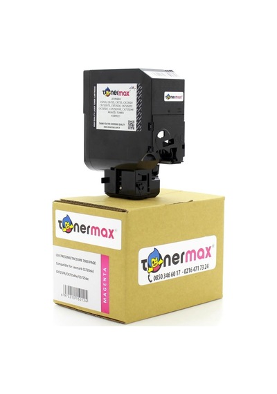 Tonerturk Lexmark Cs720-74C5Sm0 Kırmızı Uyumlu Toner Yüksek Kapasiteli