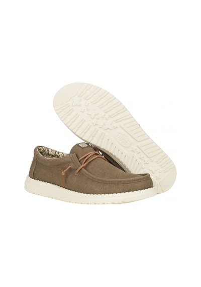 Oxford Klasik Erkek Hd.41873-267 Hey Dude Wally Waxed Canvas Walnut Walnut