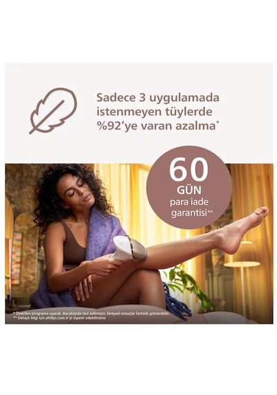 Philips Lumea 9900 Serisi BRI953/01 IPL Tüy Alma, SkinAI Uygulama,Vücut,Yüz ve Bikini,3 Başlık,Çanta