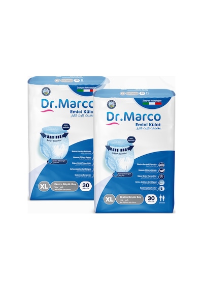 Dr. Marco Yetişkin Emici Külot XL 60'lı