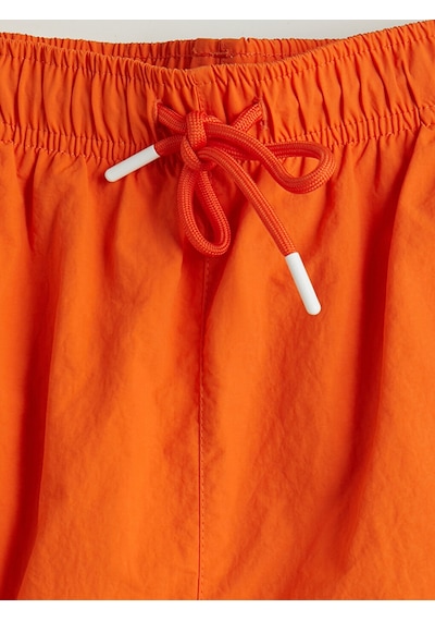 Lcw Swımwear Turuncu Kısa Boy Baskılı Erkek Deniz Şortu