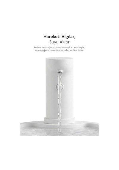 Zampa Pf-010 Oval Pet Otomatik Su Pınarı 3.2l - Bataryalı Ve Akıllı Sensörlü Sistem