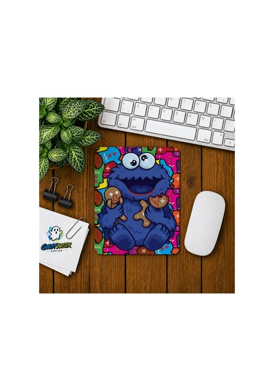 Kurabiye Canavarı Baskılı Oyuncu Mousepad 0173