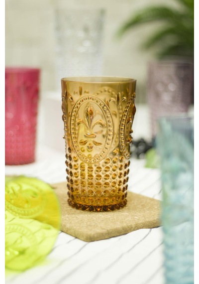 Akrilik Renkli 6'lı Uzun Bardak & Su Meşrubat Bardağı 750 Ml Büyük Boy & Cam Değildir -
