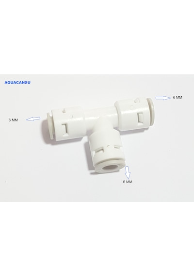 Quick-Dirsek T 6mm Giriş/Çıkış