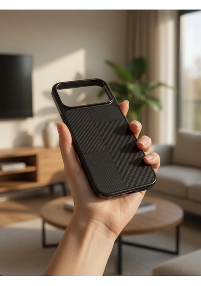 İphone 17/18 Promax Ortak Uyumlu Karbon Fiber Desenli Darbeye Dayanıklı Kılıf Çok Renkli5