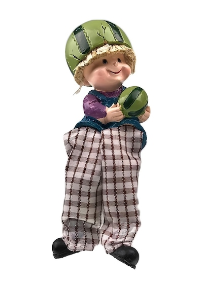 Ayakları Sallanan Karpuz Kafalar Biblo Dekoratif Obje Hediyelik Ürün Vitrin Süsü Ev Hediyesi 15 Cm.
