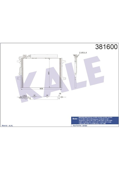 Kale Klıma Radyatoru Mercedes E-serısı W211 / Cls C219 Klr-381600