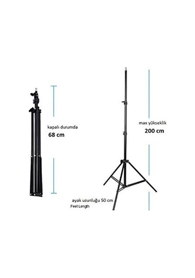 Ada Greenbox Işık Ayağı Light Stand 200 Cm 2 Metre