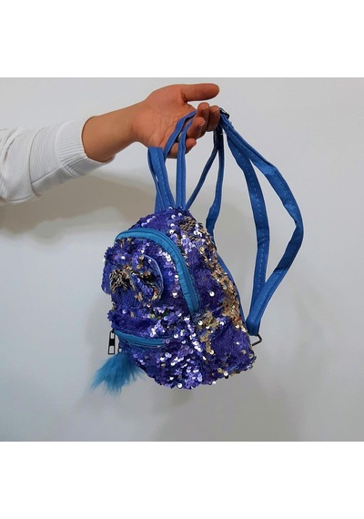 Fiyra Crn Bebe Mavi Pullu Kız Çocuk Sırt Çantası 16cmx20cmx10cm Mavi