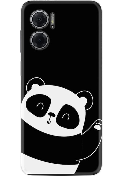 Xiaomi Redmi Note 11E Kilif Silikon Desen Bay Bay Panda 1784 566393179