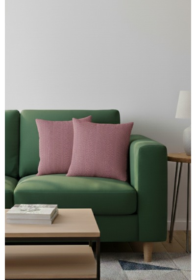 Miracolo Home Bordo Pamuklu Dekoratif Kırlent Kılıfı 43x43 2 Adet