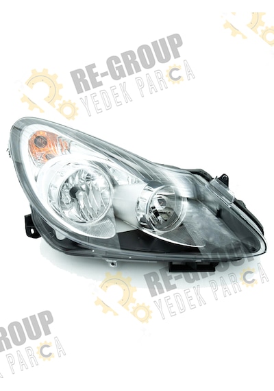 Opel Corsa D Ön Far Siyah Zemin 2006-2010 -sağ- 1216200