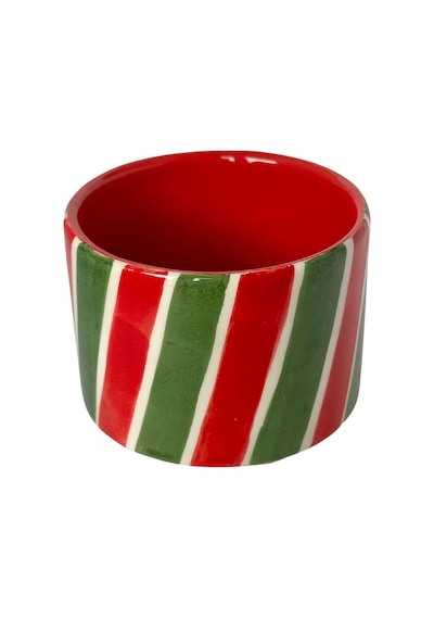 Cozy Home Festive Cozy Cups Merry 200 Ml Seramik Kupa Kırmızı - Yeşil