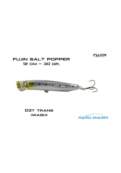 Fujin Salt Popper Sp120Sw Sahte Balık, 03T Trans Iwashi